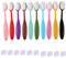 10 Stück Bastelpinsel, Mischpinsel, Mischpapier, Hintergrund, Blender, Malpinsel für Scrapbooking, Hintergrund, Kartenschablonen, Stanzen, Kartenherstellung, Stempel, Bastelwerkzeuge