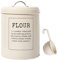 MagiDeal Pot de Stockage de Farine de Nourriture de Cuisine Vintage en Métal Récipient de 5 litres