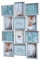 levandeo Bilderrahmen 54x72cm 12 Fotos 13x18cm Silber Antik Collage Deko Glasscheiben Fotogalerie Fotocollage Fotorahmen Wanddeko