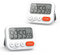 LIORQUE Digitaler Timer Eieruhr digital Küchentimer mit Uhr, Stoppuhr, Wecker, Magnet, 3-stufiger Lautstärke, LCD Anzeige für Lernen, Kochen, Sport (2 Stück)