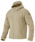 EKLENTSON Veste Polaire Coupe-vent pour Homme - Pour plein air - Avec Fermeture éclair et Capuche,Beige,XL