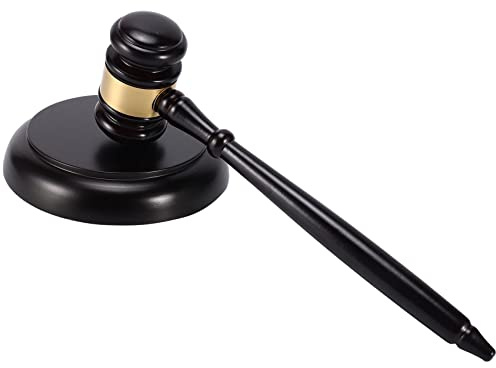Holzhammer Auktionshammer mit Soundblock für Anwalt Auktion Handarbeit