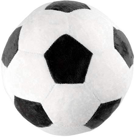 NUOBESTY Schwarzer Plüsch-Fußball Gefüllter Fußball Weiche Fußballkissen Fußballform Wurfkissen Sportwettbewerbspreise Partydekoration Weiches Fußball-Plüschtier für Kinder