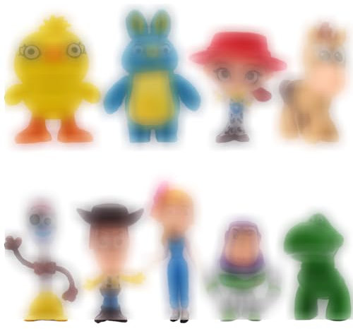 Mini Figuren Set Miotlsy 9pcs Cartoon Cake Tortenfiguren, MiniFiguren Tortendeko Geburtstags Party liefert Figures Woody, Buzz Lightyear, Jessie, Rex, and Aliens Cake Decoration Cake Topper