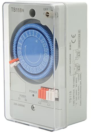 Interruttore orario, timer meccanico 220‑240 V Funzionamento stabile Programmabile per lampioni