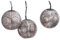 Dehner Solar-Lichterkette Lucena, warmweiß, 8 LED-Lämpchen, Ø 8 cm, Länge 210 cm, Kunststoff, Silber