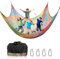MENAYODA Kletternetz Spielplatz, Schwerlast Doppellagiges Schutznetz Kinder Klettergerüst Schaukel, Kletternetz Kinder Fallschutznetz für Spielplatz Outdoor Indoor Garten (Irisierend, 3x3M)