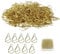 GWAWG 150 PCS Metal Paper Clips Bookmarks Small Paper Clips Gold Paper Clips Waterdrop Shaped Clamp for Books Posters Photos Notes Memo Papers