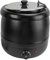 Termo Eléctrico de 10 L, Hervidor de Sopa de 400 W con Revestimiento de Acero Inoxidable Desmontable, Olla con Aislamiento Térmico, Calentador de Sopa, para Fiestas, Catering