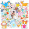 AUAUY 100 Stück Aufkleber, Frisch und Süß Aufkleber, Verschiedene Muster Sticker, Wasserdichte Vinyl Aufkleber für Erwachsene Kinder, Ästhetische Aufkleber für Wasserflasche Laptop Scrapbook Tagebuch