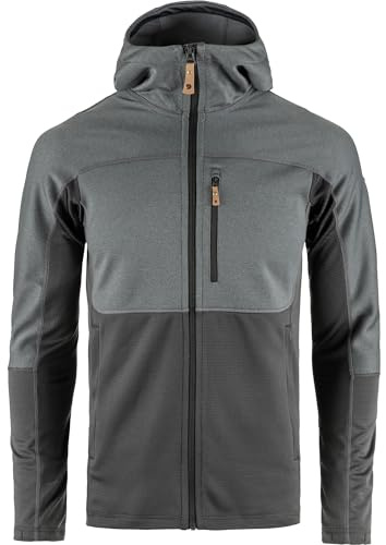 Fjällräven Herren Abisko Trail Fleece Jacke, Iron Grey/Grey, XS