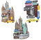 MAGICLULU 3 pezzi New York Magneti da frigorifero in resina retrò per frigorifero Lavagna Decorazione per la casa 6,5 ​​x 9 cm