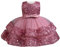 Miipat Vestito da Bambina Paillettes Tulle Senza Maniche Abito da Principessa per Bambina Ragazze in età Prescolare Vestiti da Festa Formali per Compleanni Matrimoni Beanpaste 80 12-18 Mesi