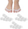 Silicone Toe Separators (6 Pcs) - Relief for Bunions & Overlapping Toes | Foot Care Stretchers for Corns, Hammer Toes | Bunion Corrector & Pain Relief