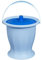 MagiDeal Seau de chambre de crachoir, pichet de nuit d'urinoir avec couvercle, pot de chambre de seau, bouteille d'urinoir de pot pour enfants adultes, Bleu sans anneau