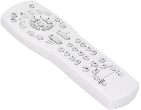 TV Fernbedienung für AV 3 2 1 Serie, Ersatz Controller für TV/DVD/VCR/AUX/Video Media Center, mit TV Codes und CBL SAT Codes Einstellung, Weiß