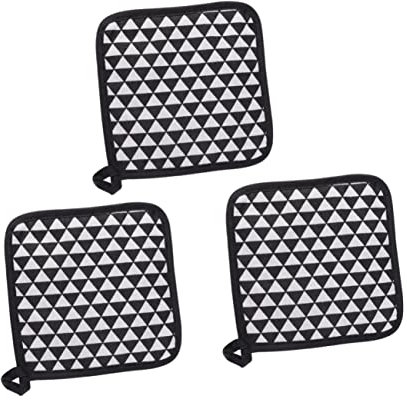 Alipis Presine in Cotone E Lino Set Di Sottopentola Resistenti Al Calore Tovagliette Sottobicchieri Isolamento Da Tavolo Per La Cucina