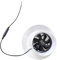 DIDILLX Ventilateur extracteur solaire 12 V 3 W haute vitesse pour fenêtre et mur ventilation silencieuse pour contrôle de l'humidité dans la cuisine et les toilettes