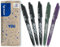 PILOT - FriXion Ball 0.7 Set - 5 Stück: Farbe 3 Schwarz, 1 Grün, 1 Lila - Radierbare Tintenroller - Angenehme Schreibführung, Thermosensitive Tinte, Austauschbare Mine - Mittlere Spitze