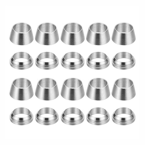 LXYTT Manicotto Tubo, 304 316 Raccordo A Compressione in Acciaio Inox Ghiera Manicotto Tubo OD 3 4 6 8 10 20 25mm 1/8'' 1/4'' 3/8'' 1/2'' 1PZ(SS304,12.7mm)