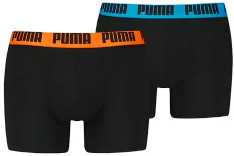 PUMA Herren Boxer Boxershorts Shorts Unterhosen Comfort Stretch 10er Pack, Wäschegröße:M, Artikel:-009 Black pop