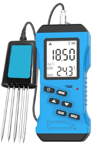 WaaYb 7 in 1 Tester del Suolo, Tester di Npk, misuratore CE, PH, umidità, Temperatura, conducibilità, Test di fertilità Digitale sensibile del Suolo ad Alta precisione EC Testing