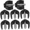 minkissy 8pcs Durable Toilet Seat Locking Clips Tube Fasteners for Cane Frames and Toilet Stools Easy Installation Nonslip Tips for Safety and Stability