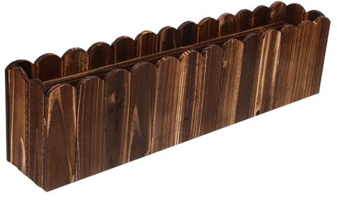 Toyvian Jardinera De Madera Rústica para Flores Artificiales De Madera para Interiores y para Restaurantes y