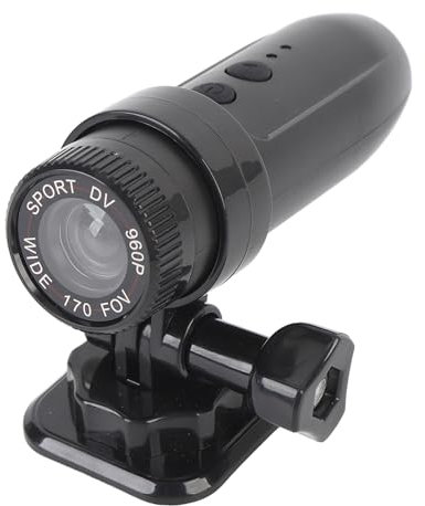 Bike Motorbike Helmet Camera, 1280 X 960 Sports Action Cam, 170 Degree Wide Angle Camcorder, Car Sport DV Cameras for Biking Outdoor Climbing