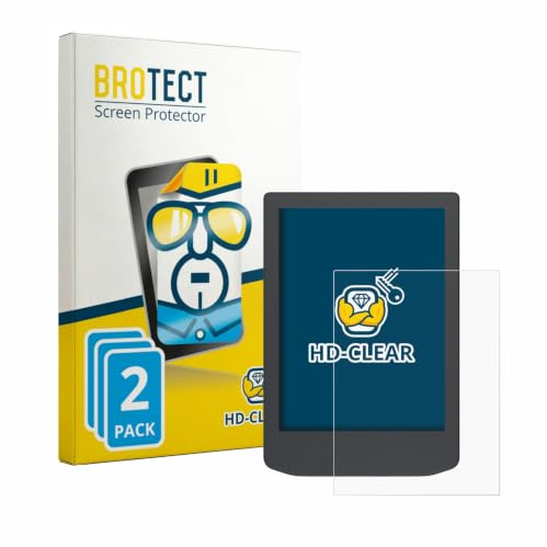 BROTECT Schutzfolie für PocketBook Verse Lite | 2 Stück Transparenter Displayschutz Made in Germany Klare Displayschutz-Folie Clear Einfache Montage Case-Friendly