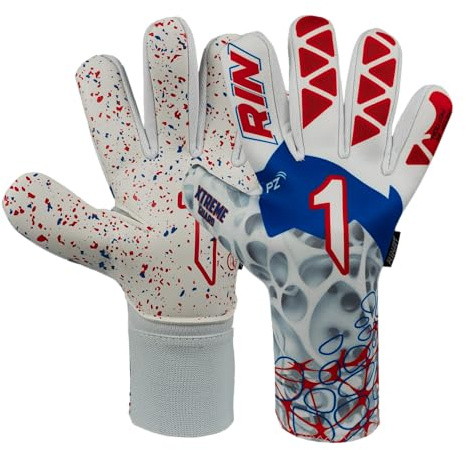 Rinat Xtreme Guard Dominius AS Torwarthandschuhe, für Erwachsene, Weiß, Größe 9
