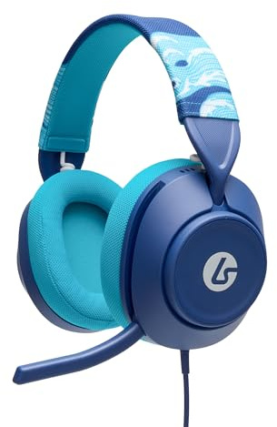 Kabelgebundenes Gaming-Headset PowerA LucidSound LS10X Gen 2 für Xbox Series X|S - Aqua Welle, offiziell lizenziert, bequemes Design, schnelle Audio-Steuerung, klappbares Stummschaltmikrofon