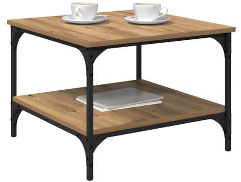 vidaXL Couchtisch Artisan-Eiche 55 x 55 x 40 cm Holzwerkstoff