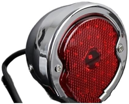 Brake Stop Lamp Motorcycle Red Taillight Stop Lamp Tail Light Number Plate Light For Harley Custom Cruiser Retro Rear Brake Lamp