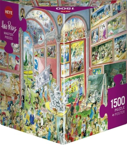 MASTERPIECES, HEYE Puzzle von Hugo Prades: Puzzle 1500 Teile, Dreieck Puzzles, Fördert Konzentration, IQ Puzzle Spiele, Perfekt für die Puzzlematte, Gelegte Größe (ca.): 27,2 x 27,7 cm
