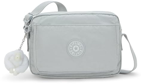 Kipling ABANU M Mittelgroße Umhängetasche, Easy Grey (Grey)