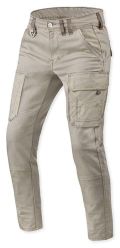 REV'IT! Revit Cargo Brant Slim Motorrad-Jeans, sand, 30/34