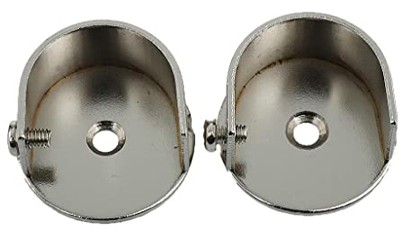 TISHITA Gardinenstange Halterung, 2X Vorhänge, #28mm, Zinklegierung, Wandmontage