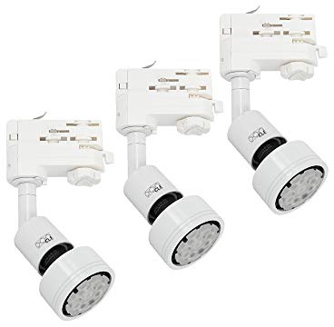 3x CLE PURI LED GU10 weiss 3 Ph. Stromschienstrahler f. Erco Staff Lival Eutrac Global Schiene max. 50W