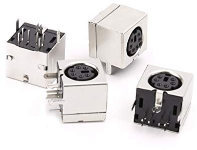 BIlinli 10pcs Mini-connecteurs à 6 Broches Din Socket PS-2 connecteur Femelle connecteur à souder PC Mouse
