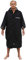 Frostfire Moonwrap Adult Waterproof Changing Robe with Fleece Lining - Black - Waterproof Windproof Oversized Poncho Coat - Surfing, Swimming, Fishing, Festivals, Walking, Outdoors