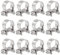 Glarks 12Pack 12-14mm Stainless Steel Mini Fuel Injection Hose Clamps Adjustable Pipe Hose Clip Tube Clamps Set (15/32''-9/16'' Dia)