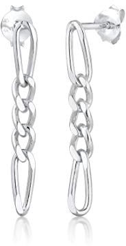 Elli Ohrringe Damen Ohrhänger Figarokette Trend Blogger Basic aus 925 Sterling Silber