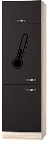 OPTIFIT Kult Maxi-Kühlumbauschrank, Küchen-Hochschrank »Faro«, grau, Breite 60 cm, H661-9+KUFR