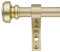 Decopolitan 3/4 Knob Gardinenstange, Messing antik-Optik, 18 to 36 Inches