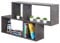 RICOO Wandregal 100 x 53 x 20 Grau Beton Optik, Spanplatte aus Holz, Hängereral WM051-BG, Regal Wand, Bücherregal Bilderregal Fotoregal Küchenregal Hängend Wandboard Würfelregal Schweberegal