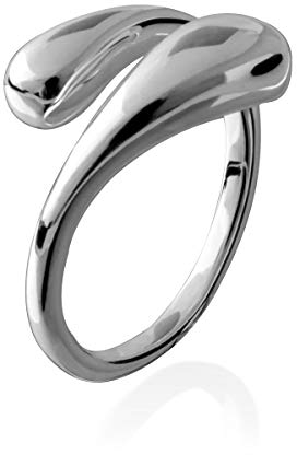 Nature Rebel Ring Tropfenform 925 Silber Offen Minimal Design