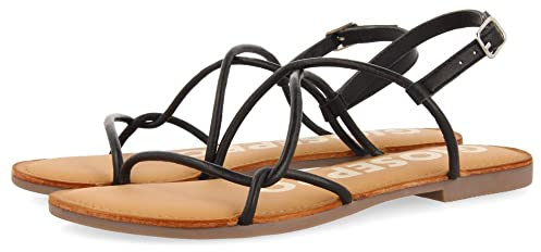 GIOSEPPO Sandalias EN Color Negro con Tiras Finas para Mujer GUIRA