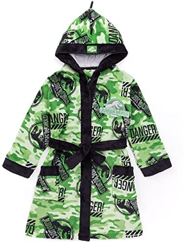 Jurassic World Dressing Gown Jungen Kinder Camo T Rex PJS Bademantel Robe 11-12 Jahre