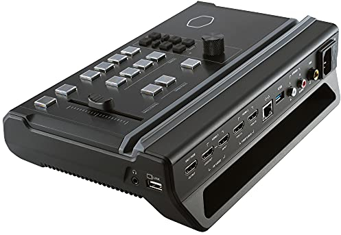 Cooler Master StreamEnjin Livestream Mixer – Kompaktes, tragbares All-In-One-Streaming-Deck mit 2 CDN-Destinations, vordefinierte Szenen für Multi-Kamera-Live- und Vlog-Inhalte – integrierte iPad-App